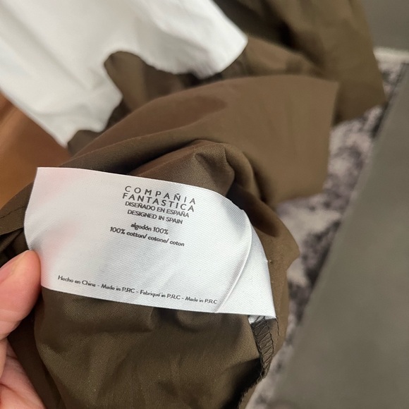 Compania Fantastica Colour Block Poplin Mini Dress - Picture 5 of 5